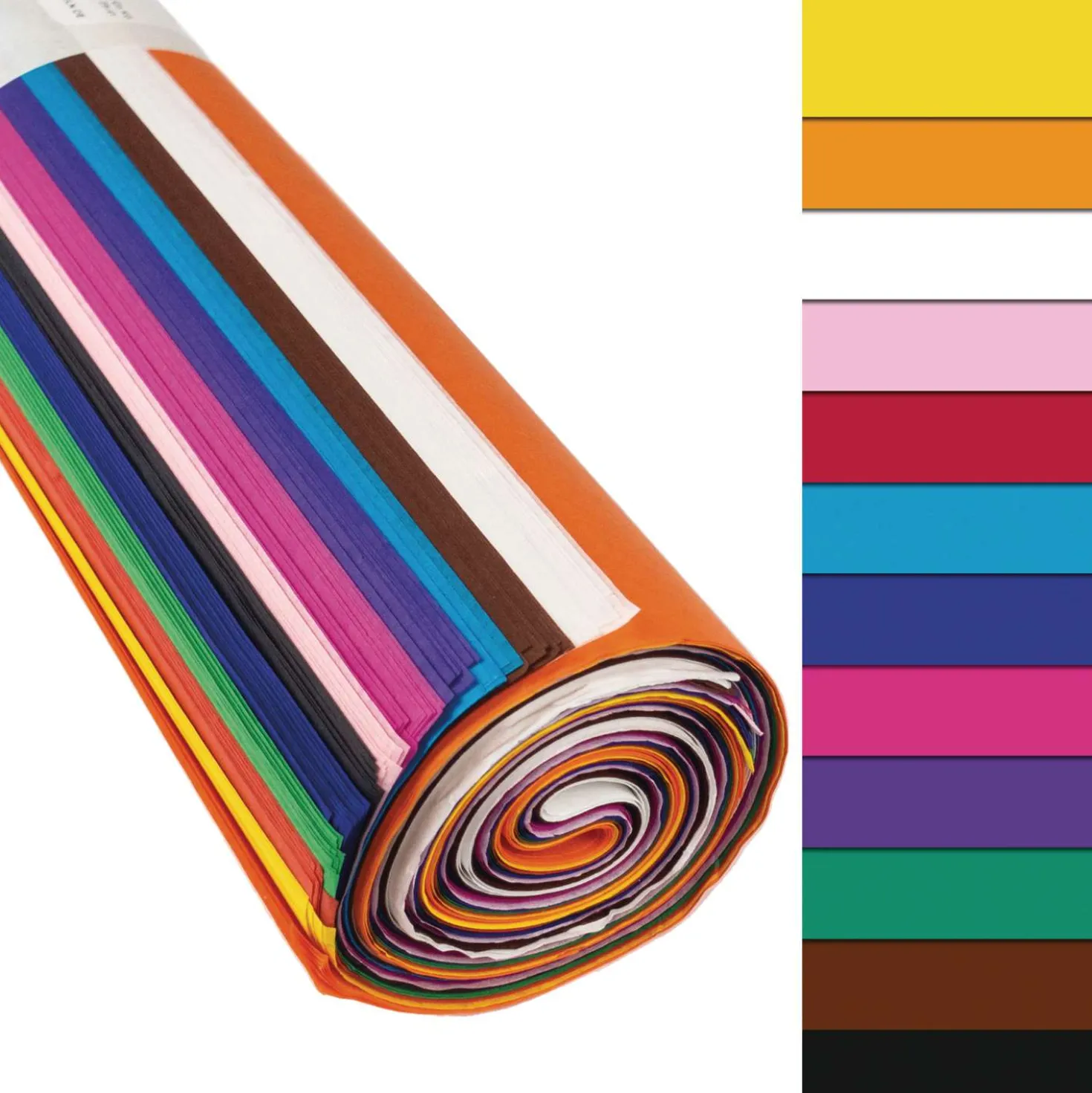 Assortimento carta velina, 12 colori