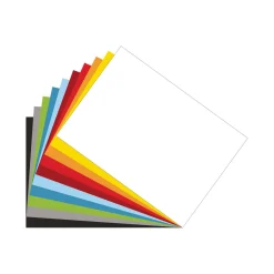 Assortimento da 50 fogli di cartoncino colorato