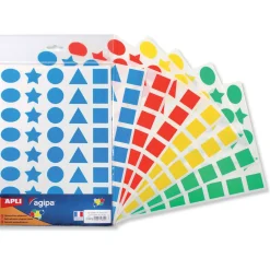 Assortimento di adesivi, forme geometriche