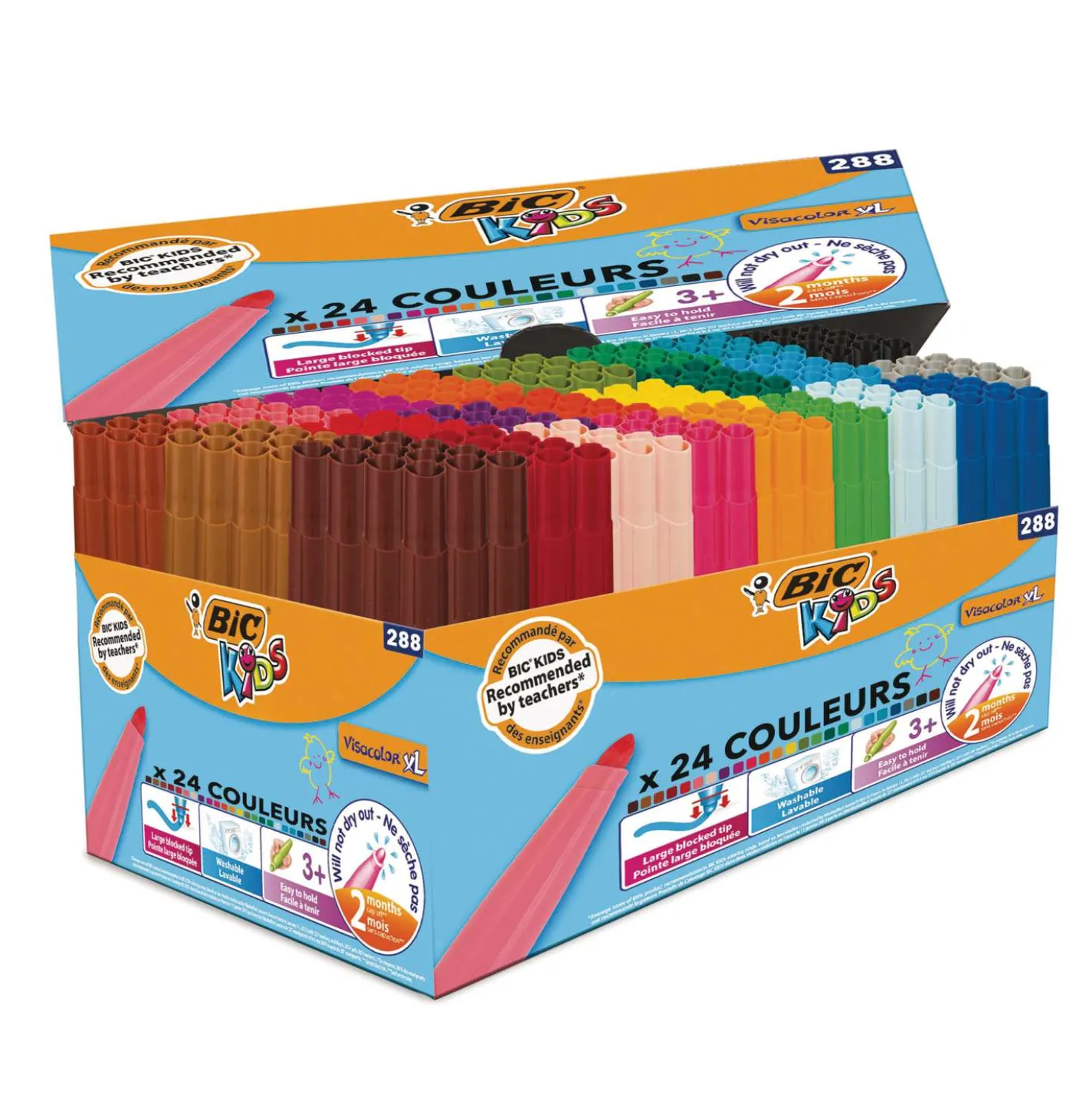 Bic - Kids, Visacolor XL, Set di pennarelli