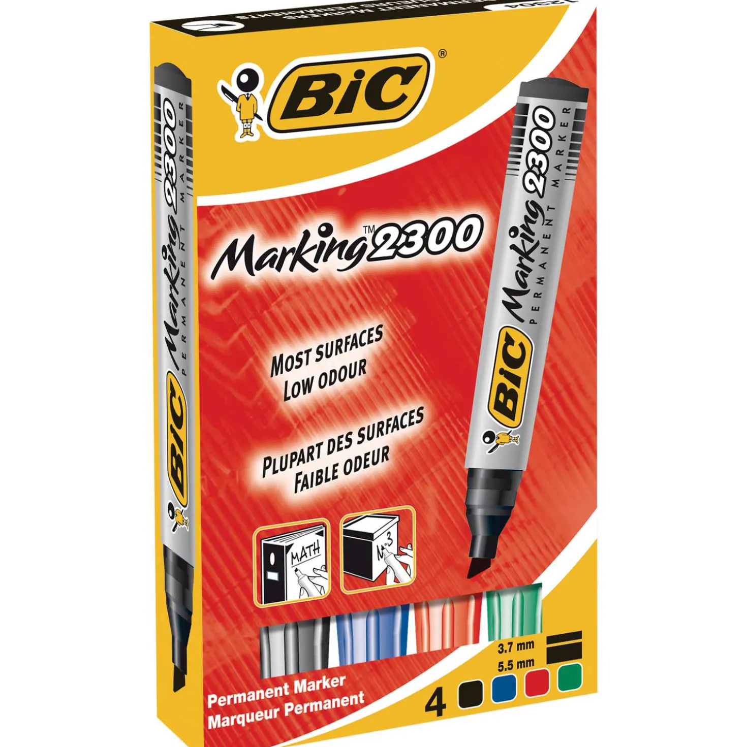 Bic - Marking 2300, Set di marker permanenti