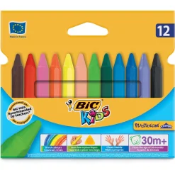 Bic - Set di pastelli a cera triangolari Kids Plastidecor
