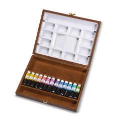 Blockx - Set di acquerelli per artisti in valigetta in mogano — 13 x 15 ml