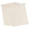 Borsa in cotone con inserto di rete