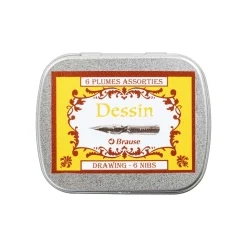 Brause - Set di pennini da disegno e scrittura