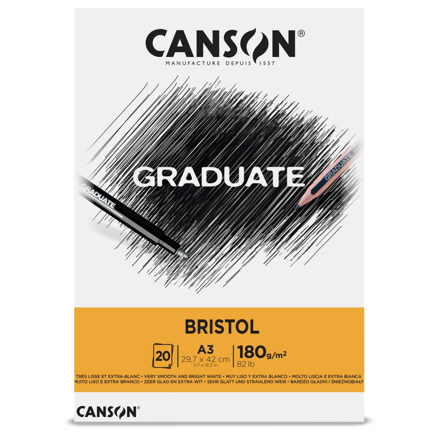 Canson - Graduate, Blocco da disegno Bristol
