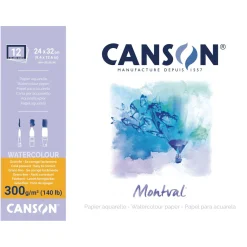 Canson - Montval, Cartoncino per acquerello, grana fine