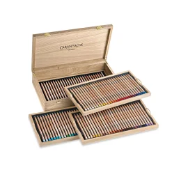 Caran D'Ache - Luminance, Cofanetto in legno con 112 matite