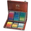Caran D'Ache - Neocolor II, 84 pastelli a cera in valigetta di legno