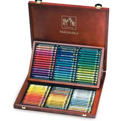 Caran D'Ache - Neocolor II, 84 pastelli a cera in valigetta di legno
