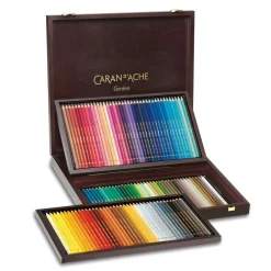 Caran D'Ache - Pablo, Matite colorate in valigetta di legno