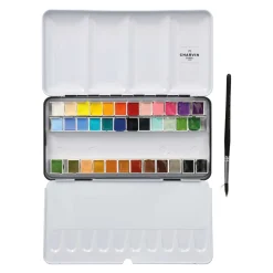 Charvin - Collection Classique, Set da 36 acquerelli extra-fini in scatola di metallo