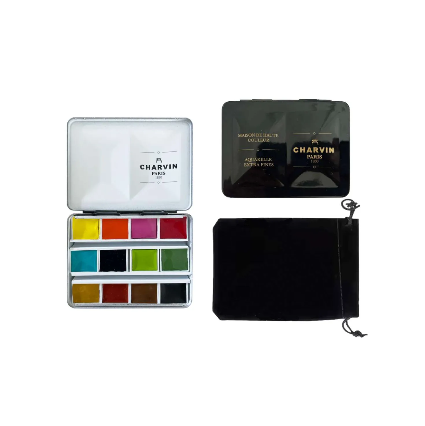 Charvin - Collection Diamant, Set di 12 acquerelli extra-fini