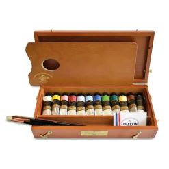 Charvin - Painting Box, Acrilici extra-fini, 12 x 20 ml + accessori