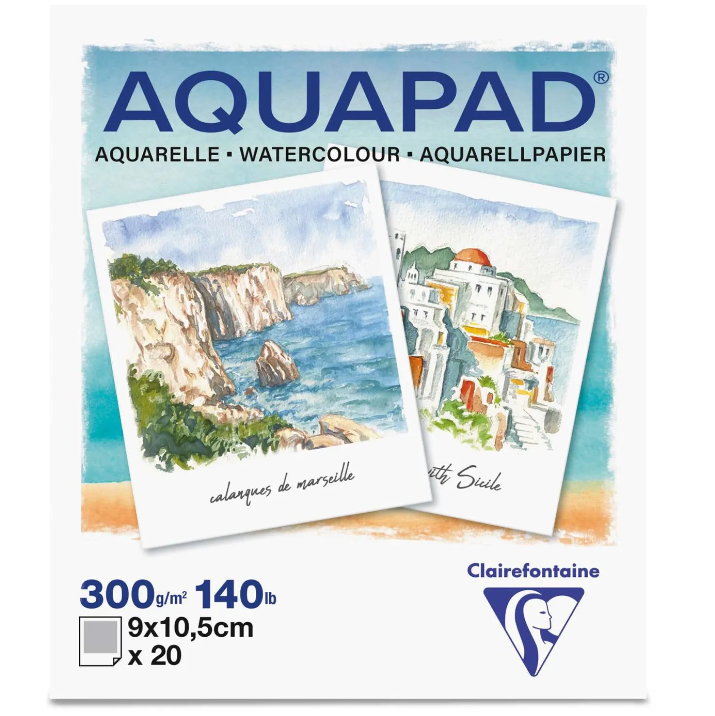 Clairefontaine - Aquapad, Blocco per acquerello da viaggio