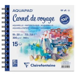 Clairefontaine - Aquapad, Carnet de Voyage, Album per schizzi spiralato