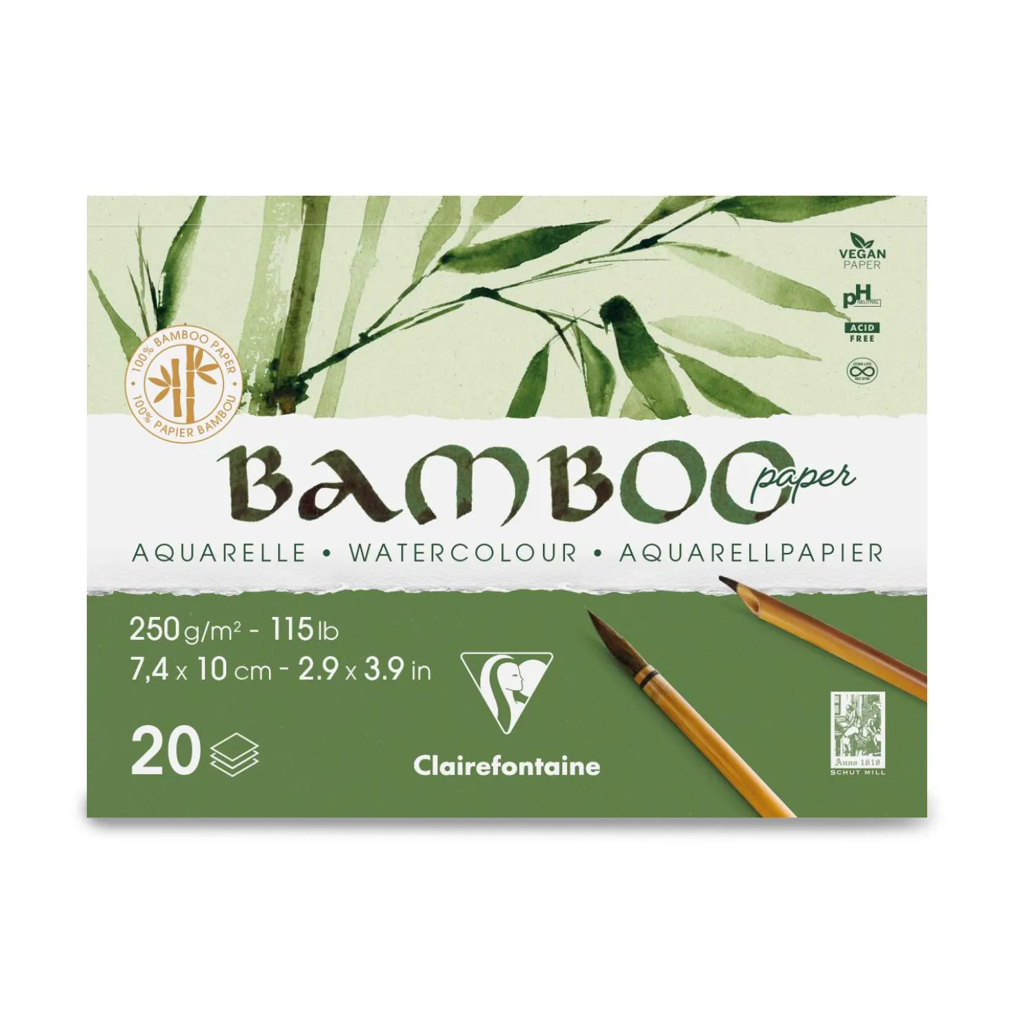 Clairefontaine - Bamboo, Carta per acquerello
