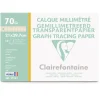 Clairefontaine - Blocco di carta da lucido millimetrata