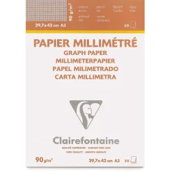 Clairefontaine - Blocco di carta millimetrata