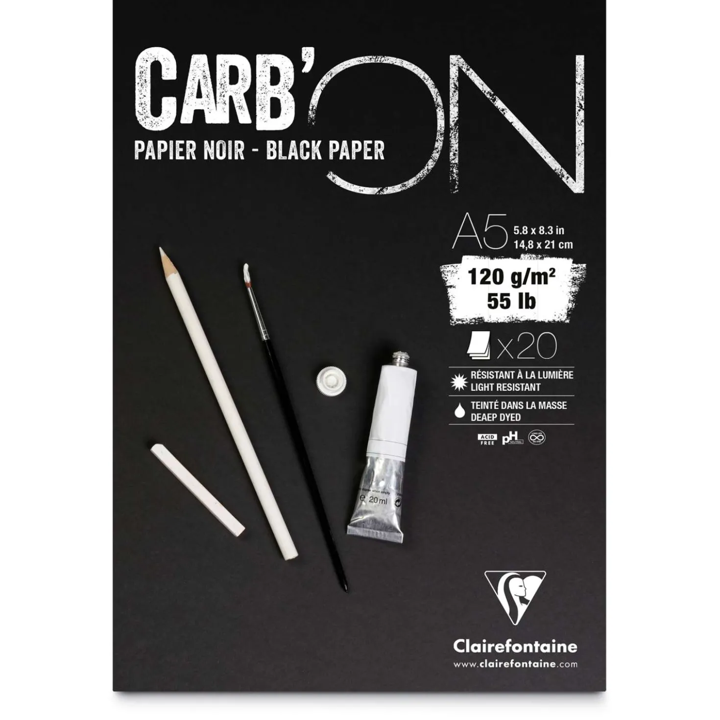 Clairefontaine CARB'ON blocco da disegno