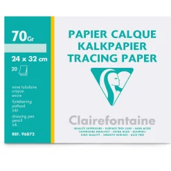 Clairefontaine - Carta trasparente da lucido 70-75 g/mq