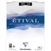 Clairefontaine Etival - blocco per acquerello collato in testa, grana fina 300 g/m²