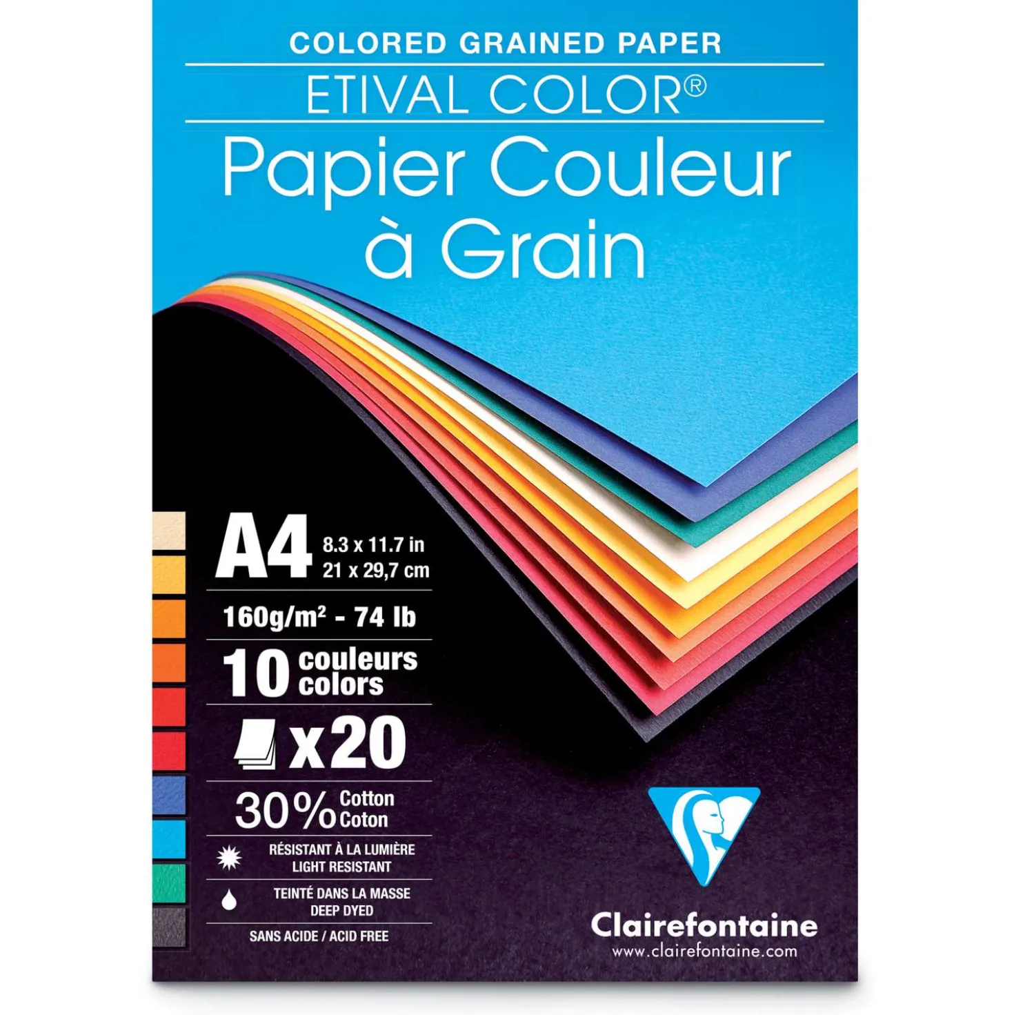 Clairefontaine - Etival Color, Carta da disegno colorata