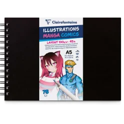 Clairefontaine - Illustrations Manga Comics, Album spiralato