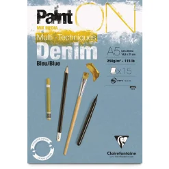 Clairefontaine - PaintON, denim/grigio blu