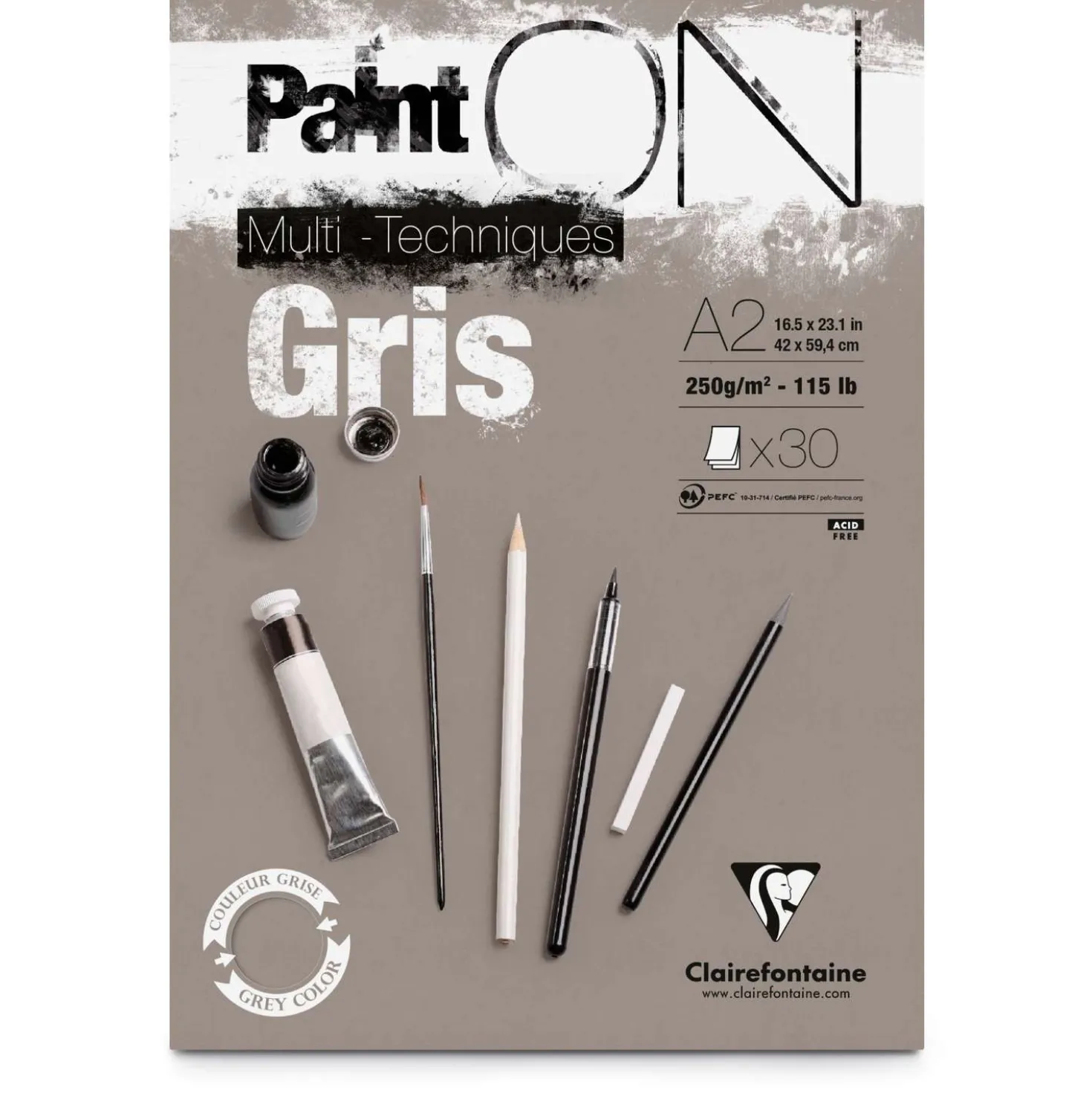 Clairefontaine - PaintON, grigio