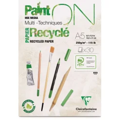 Clairefontaine - PaintON, Mixed Media, Carta riciclata