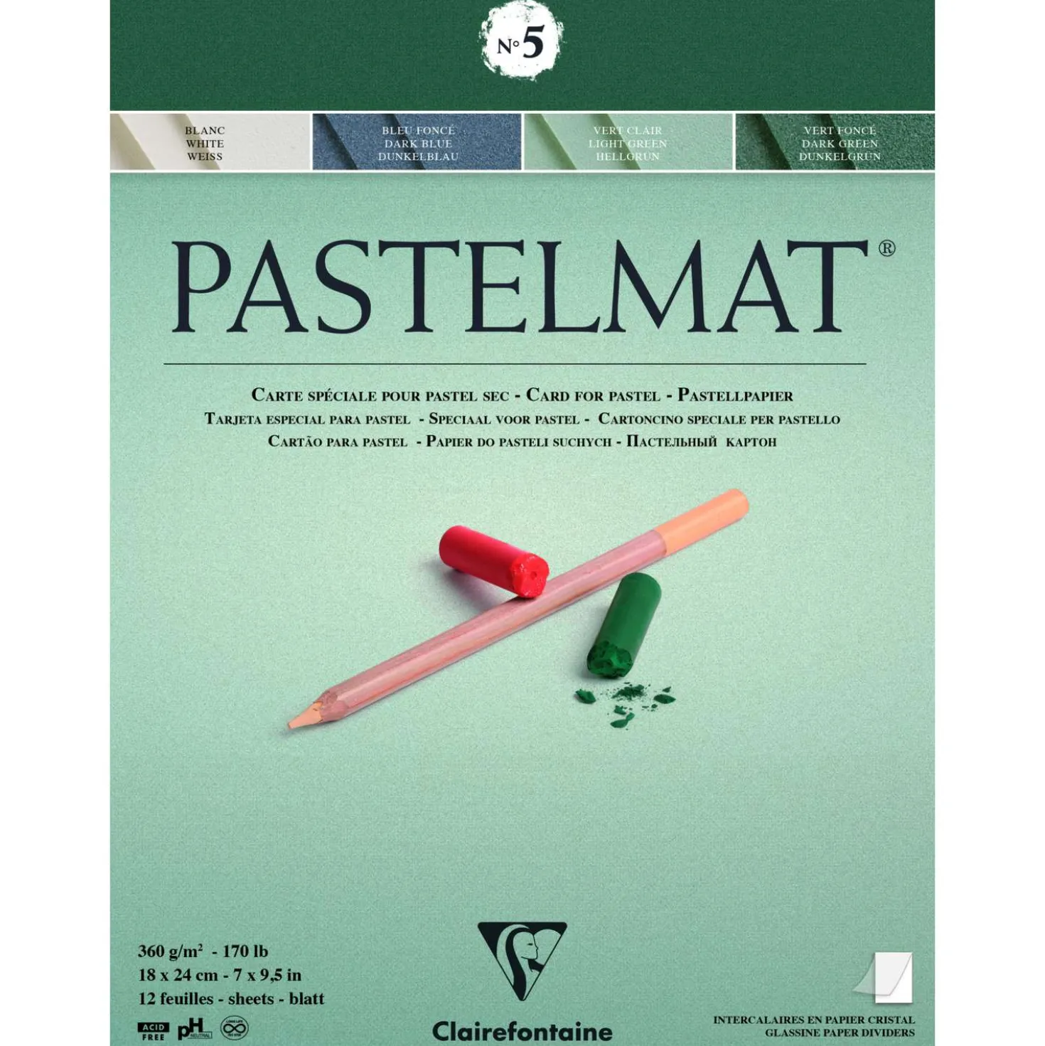 Clairefontaine - Pastelmat, Blocco per pastello n.5