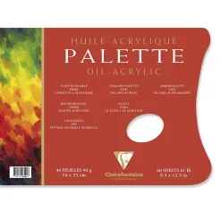 Clairefontaine - Tavolozza a strappo per olio e acrilico