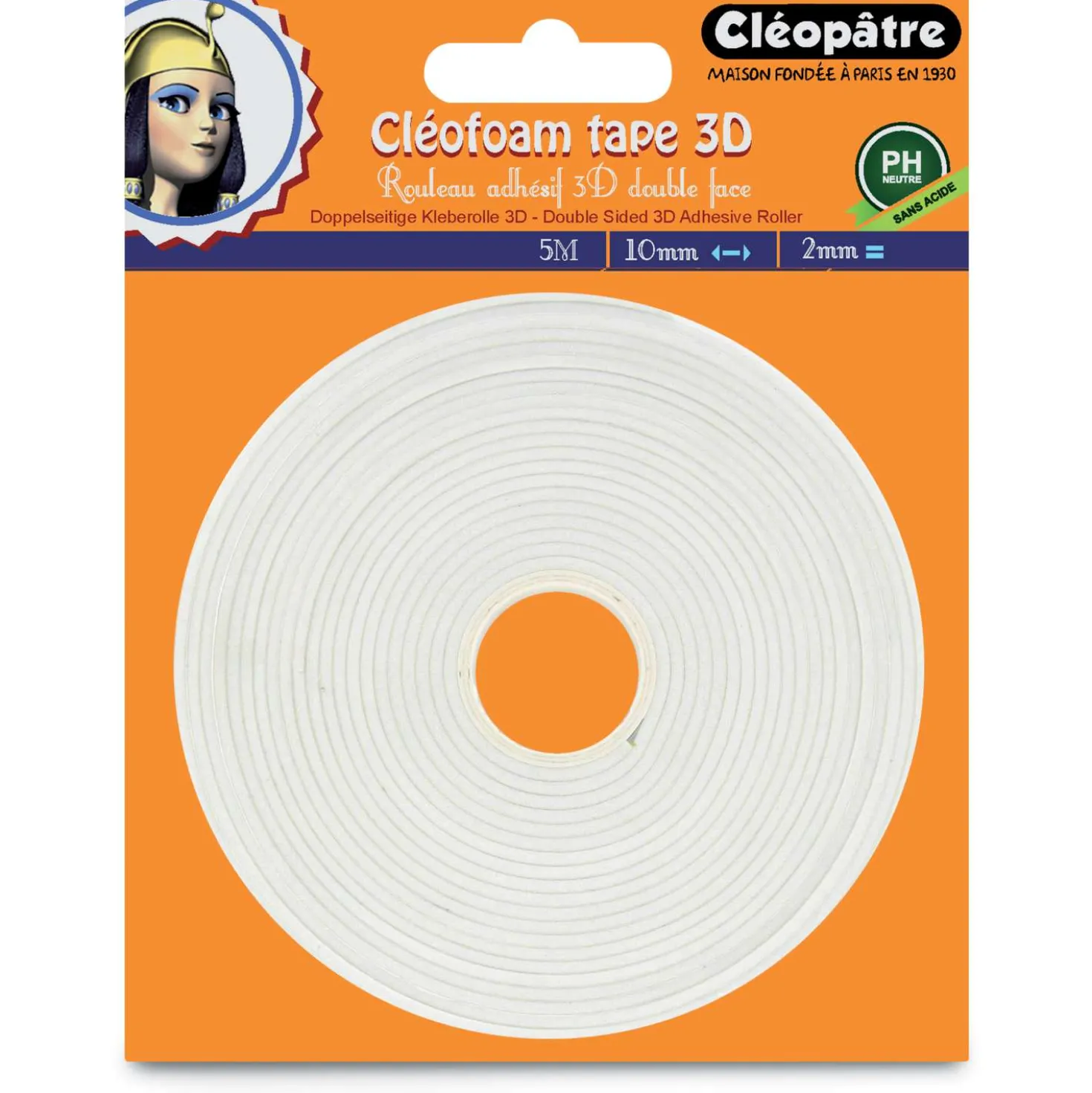 Cléopâtre - Cléofoam, Nastro adesivo per effetti 3D