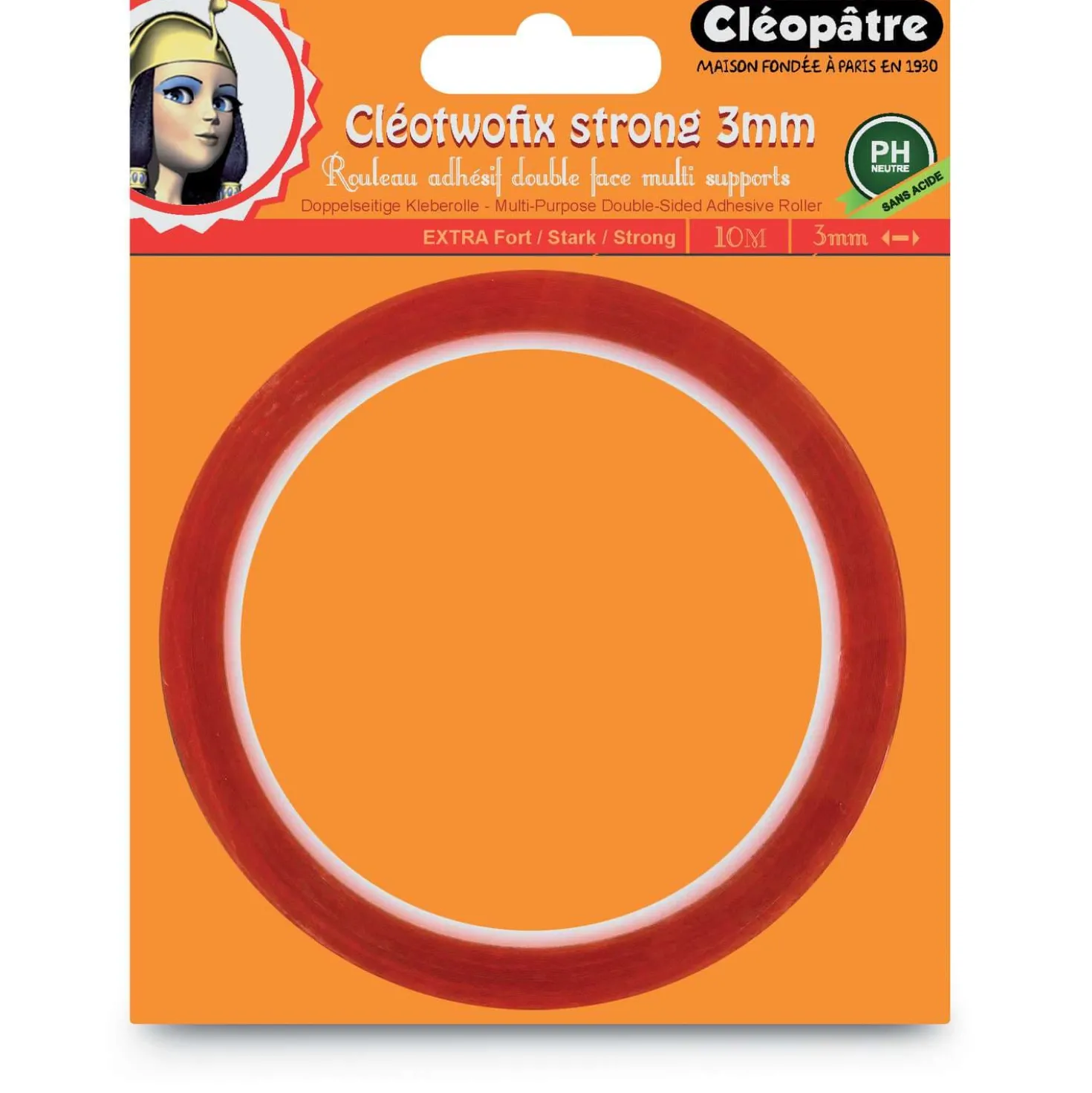Cléopâtre - Cléotwofix, Nastro biadesivo extra forte