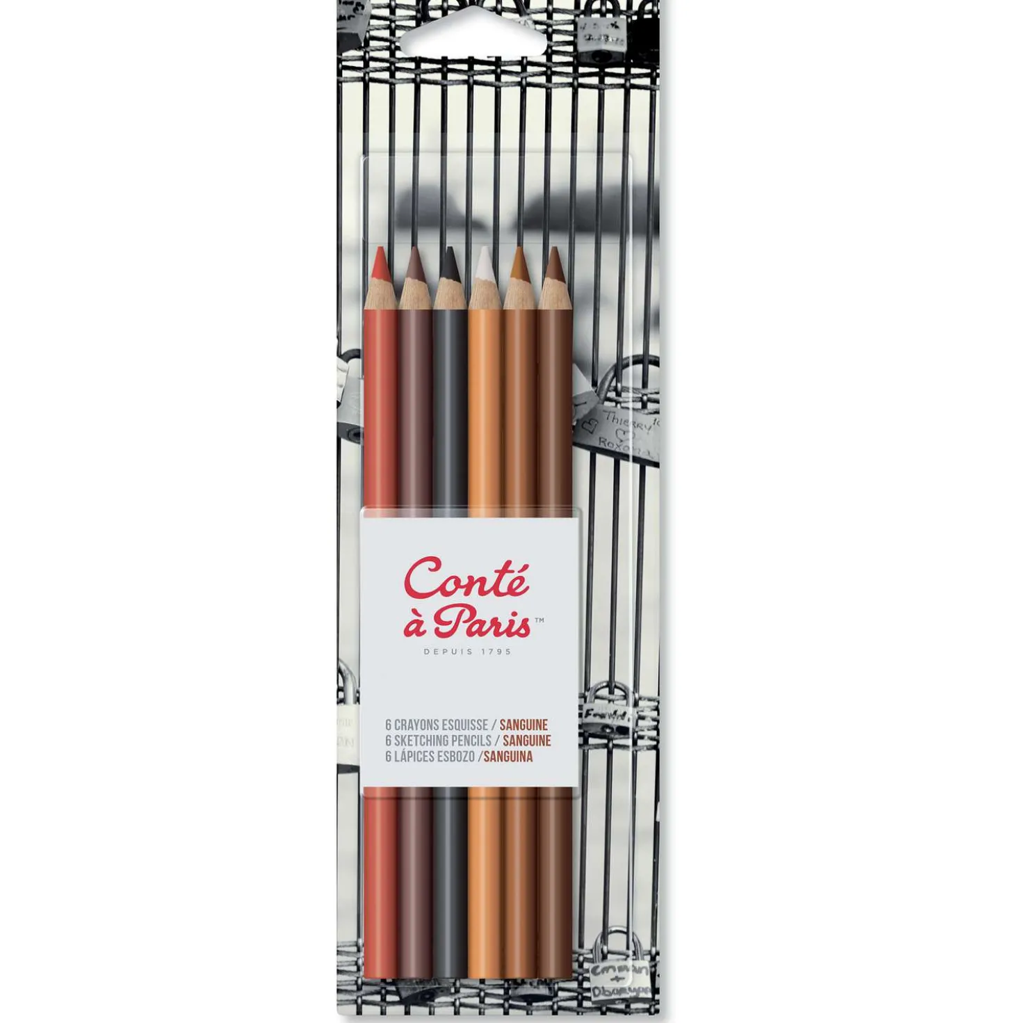 Conté à Paris - Set da 6 matite sanguigna per schizzi