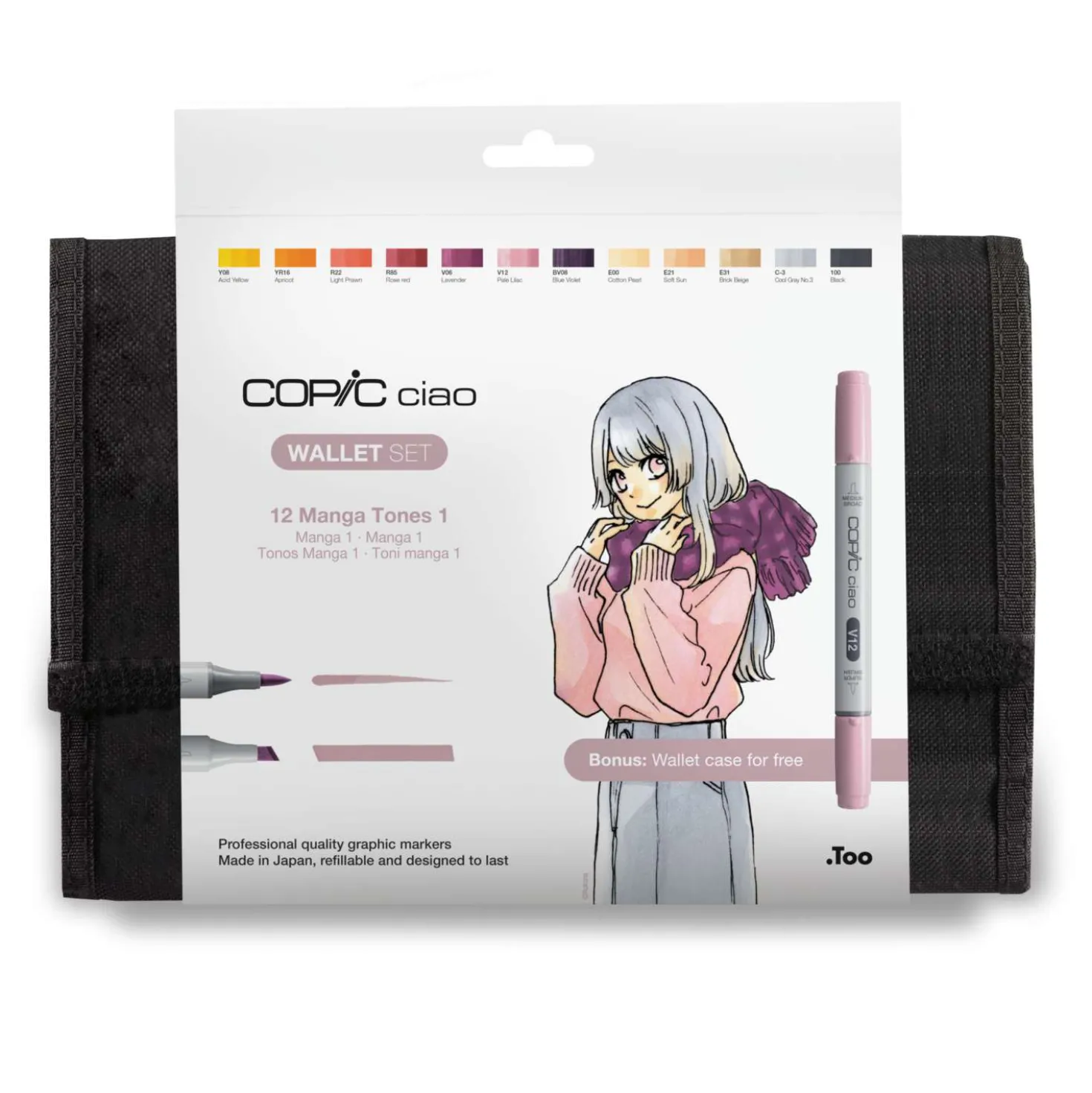 Copic - Ciao, Witch, Set Manga da 12 marker con astuccio