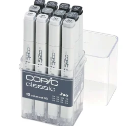 Copic - Classic, Set NG da 12 marker grigi