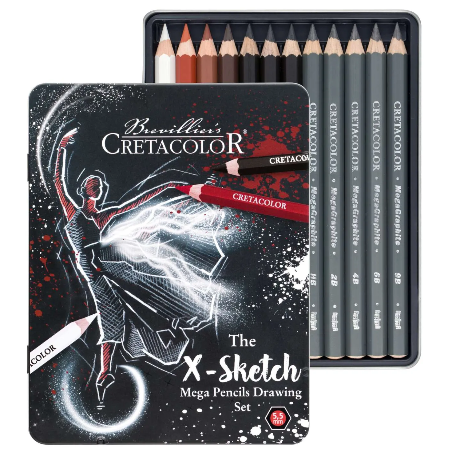 Cretacolor - The X-Sketch Mega, Set di matite per Artisti