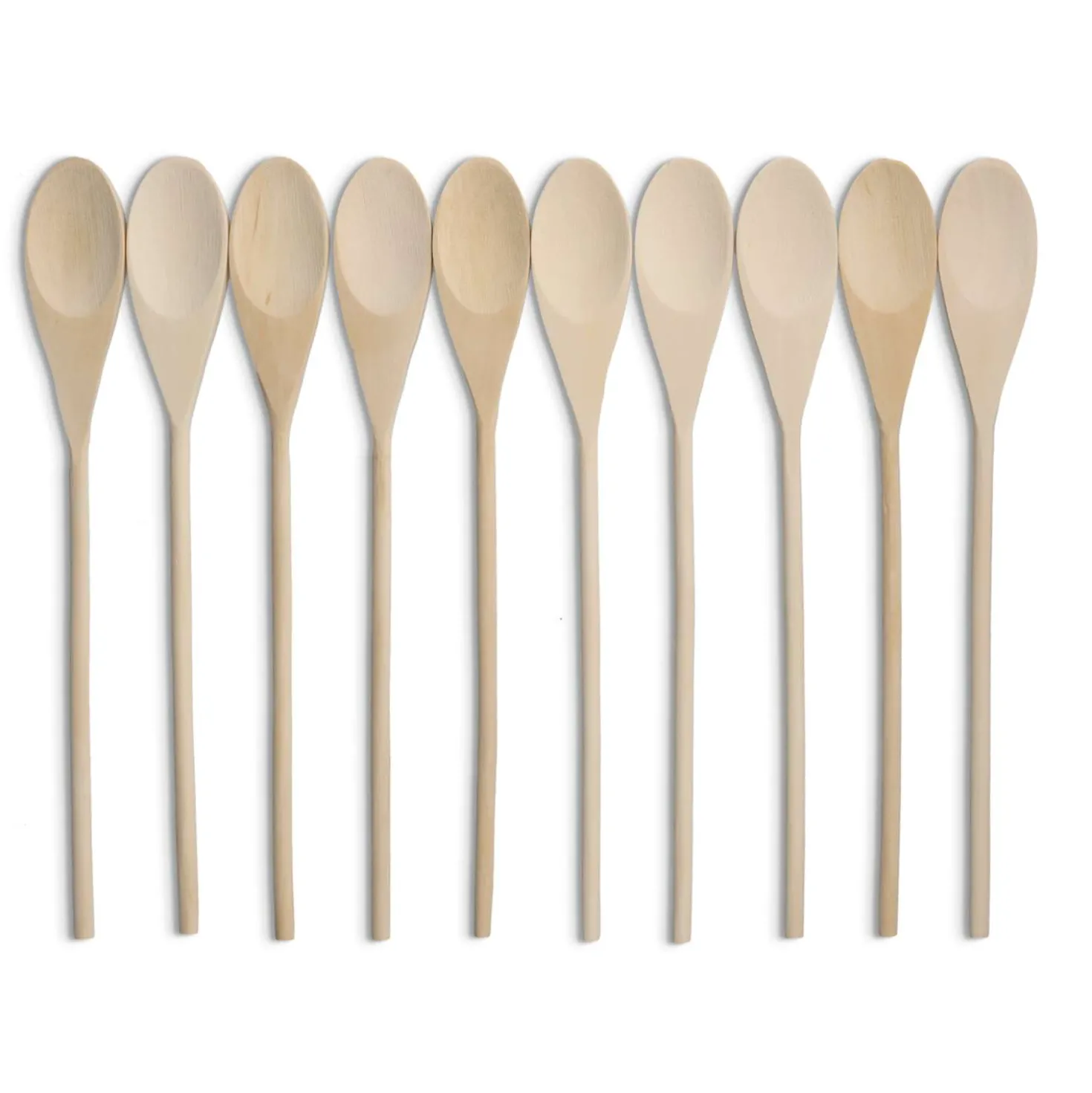 Cucchiaio di legno ovale, set da 10