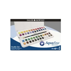 Daler-Rowney - Aquafine Studio, Set acquerello da 48