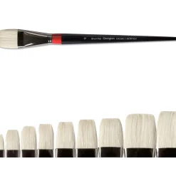 Daler-Rowney - Georgian setole Serie 35, piatto + corto