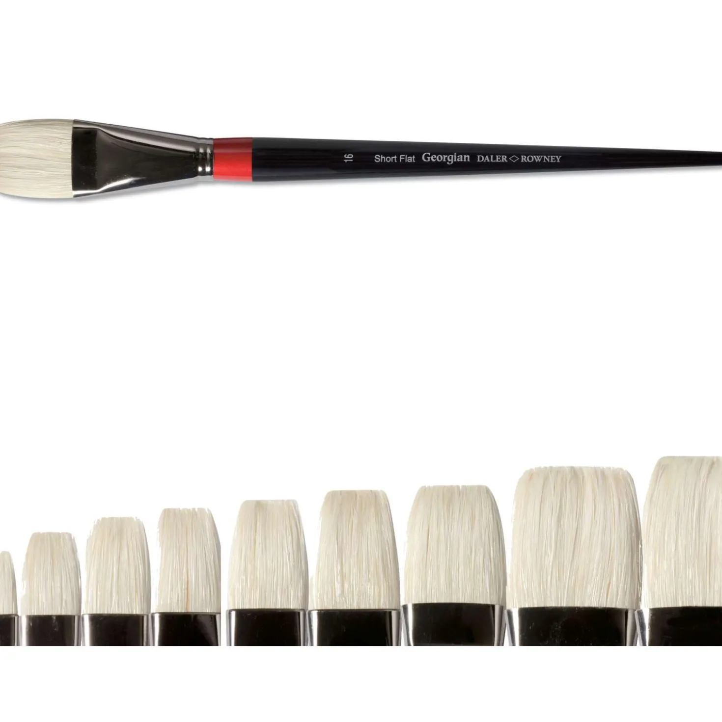Daler-Rowney - Georgian setole Serie 35, piatto + corto