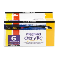 Daler-Rowney - Graduate Acrylic, set di base di colori acrilici
