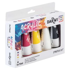 Darwi - For You, Set di colori acrilici, 5 x 75 ml
