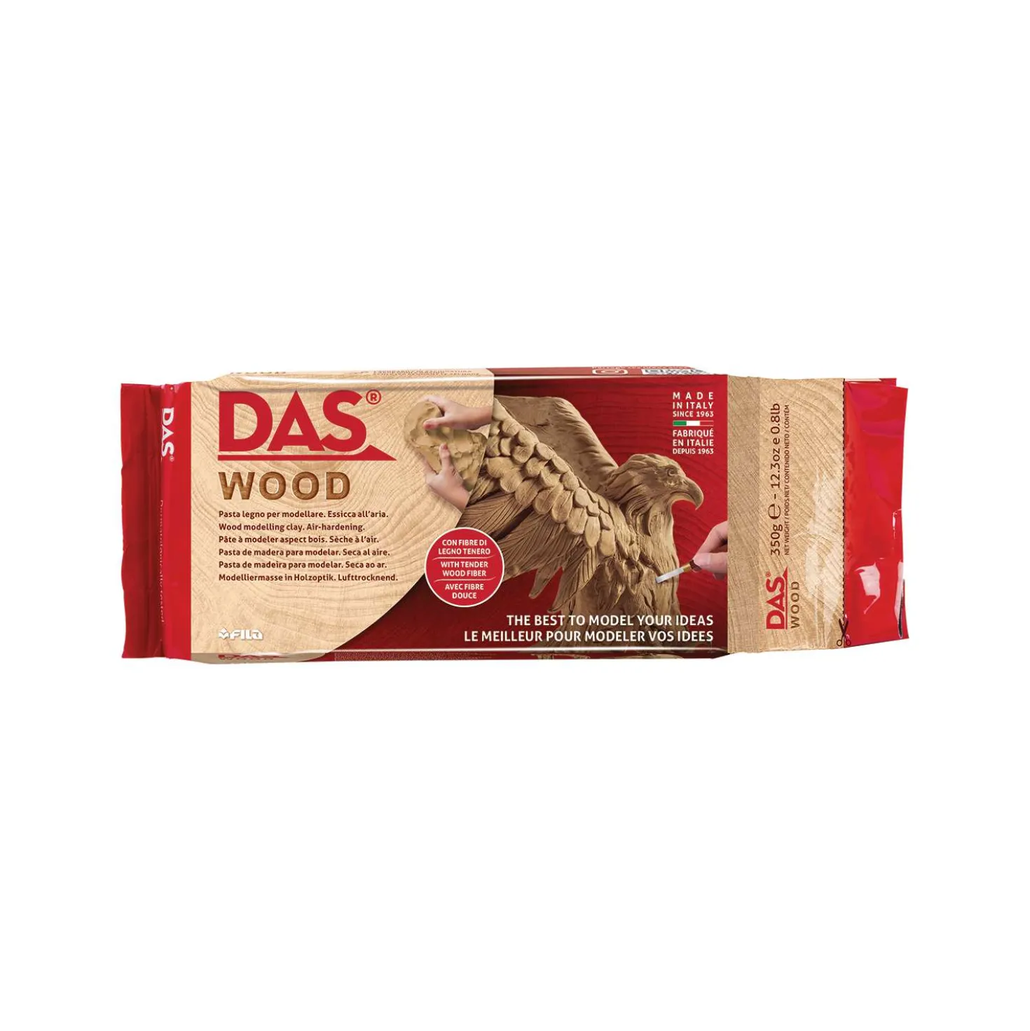 Das - Wood, Pasta di legno per modellare