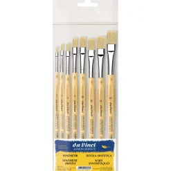 Da Vinci - Junior, set di 8 pennelli sintetici, serie 329