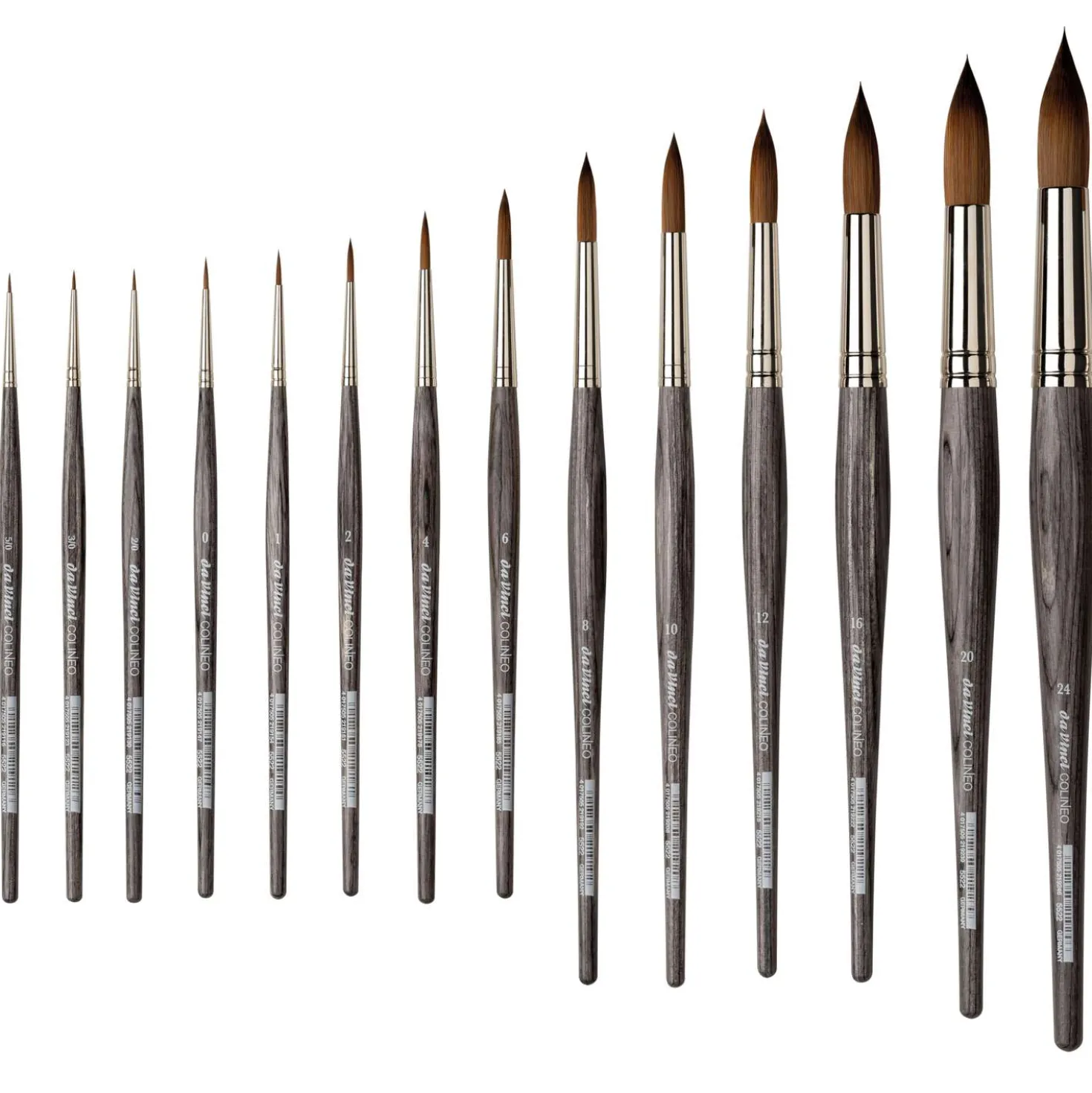 Da Vinci - Serie 5522, Colineo, Set di pennelli tondi per acquerello