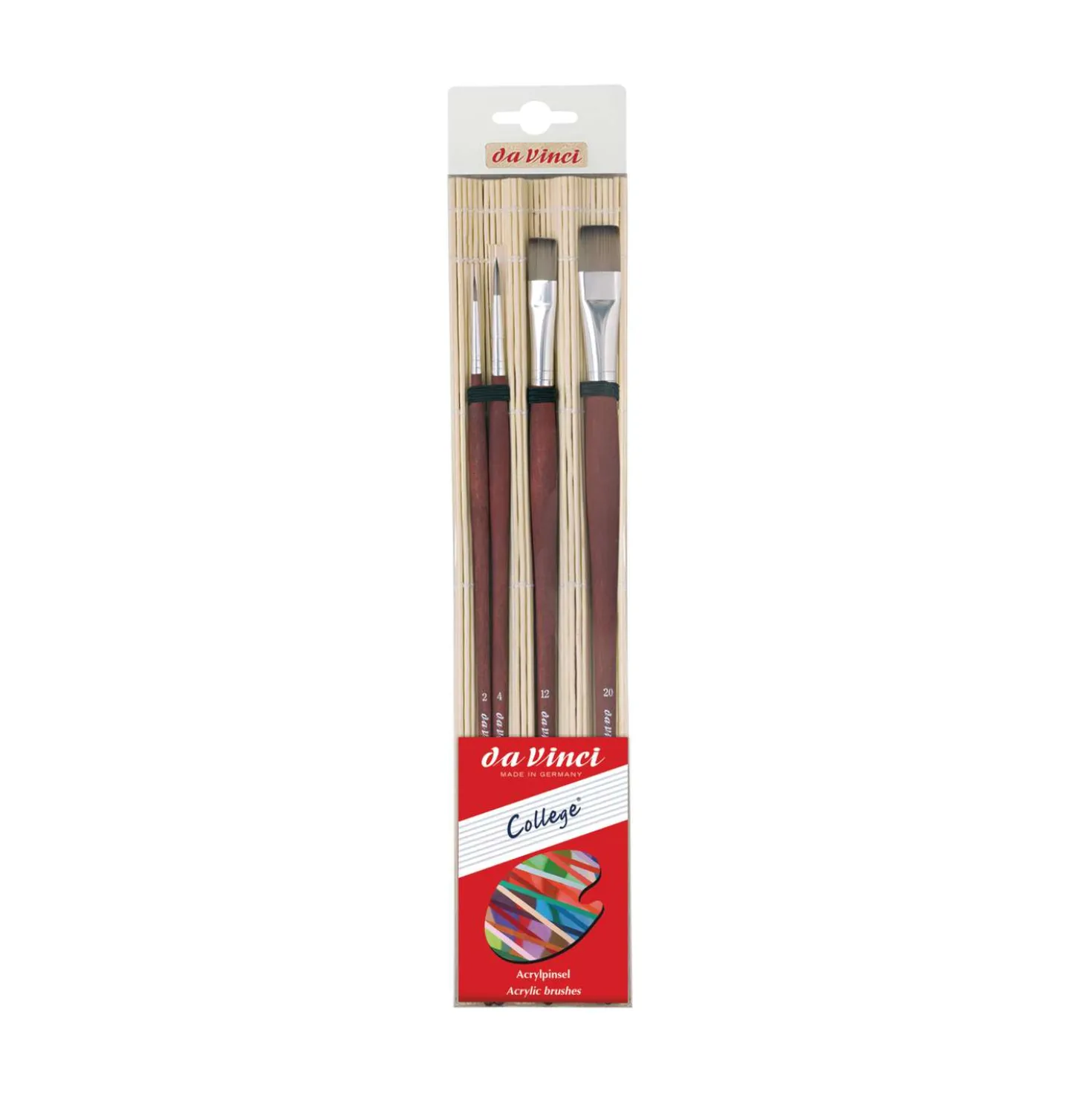 Da Vinci Serie 5305 College, fibra sintetica, set + stuoietta di bambù