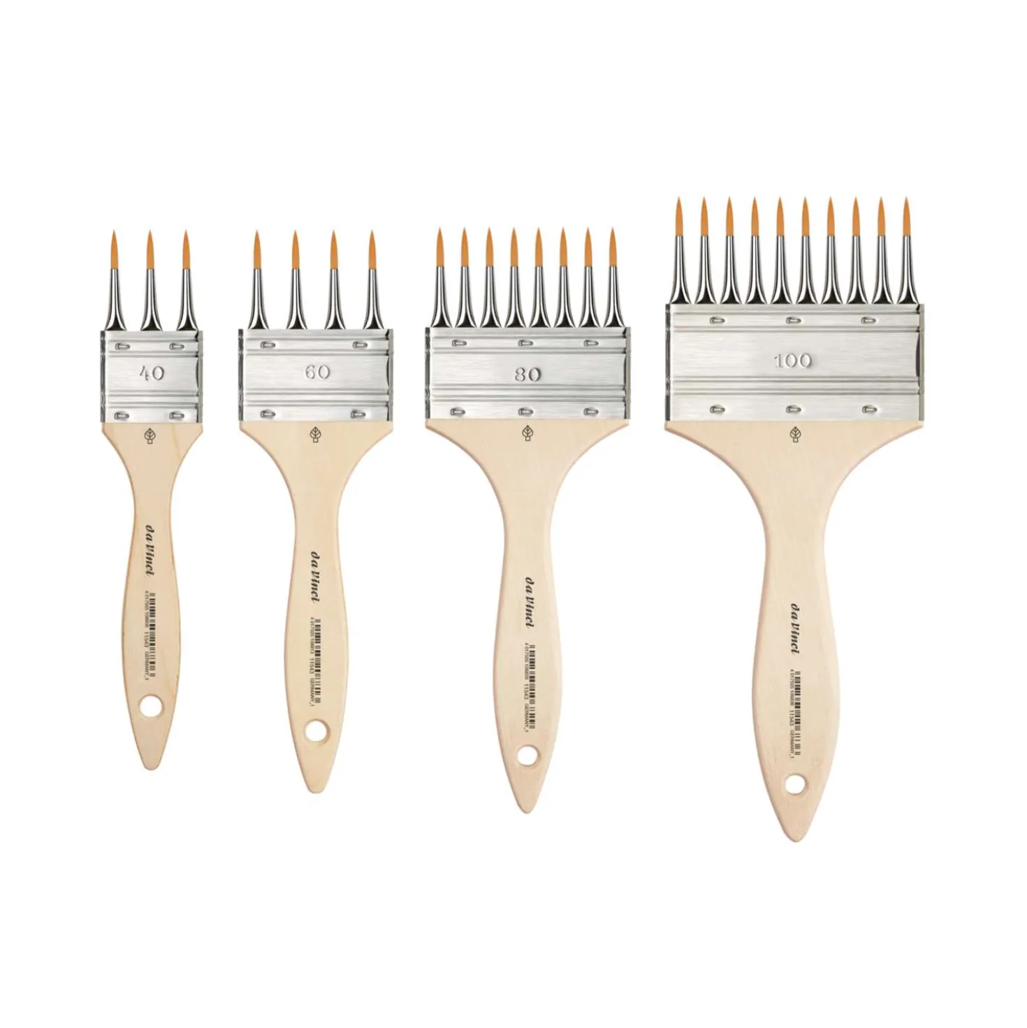 Da Vinci - Serie 11543, fibra sintetica, dentata